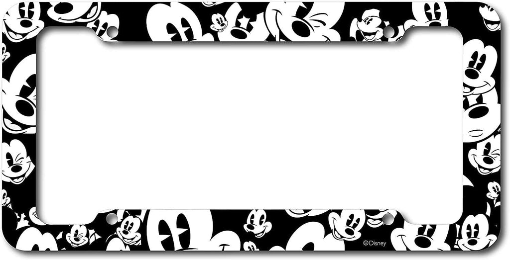 Disney Mickey Expressions Sunshade and License Plate Frame Bundle