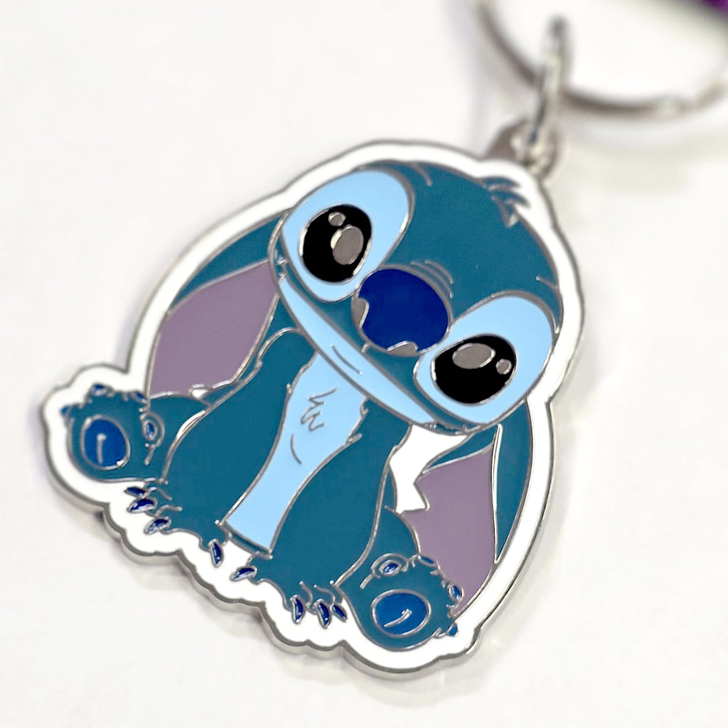 Stitch enamel keychain