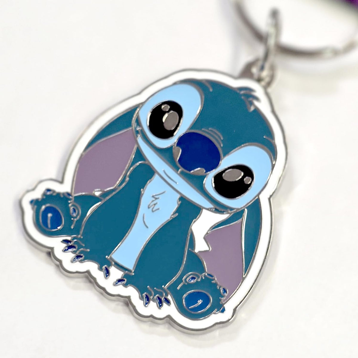 Stitch enamel keychain