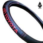 Plasticolor Toyota Steering Wheel Cover & Air Freshener Bundle, 2 Pieces