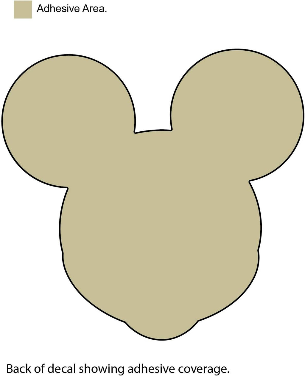 Chroma Mickey Mouse Aluminum Decal 41714