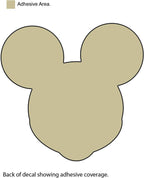 Chroma Mickey Mouse Aluminum Decal 41714