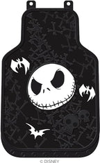Yupbizauto Plasticolor Nightmare Before Christmas Jack Skellington Ghostly Car Truck SUV Seat Covers Heavy Duty Rubber Floor Mats Bundle Set - Yupbizauto