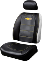 Premium Sideless Seat Cover Bundle Set with Floor Mats & Steering Wheel Cover – for Chevrolet Cars, Trucks, and SUVs - Yupbizauto