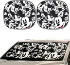 Disney Mickey Expressions Sunshade and License Plate Frame Bundle
