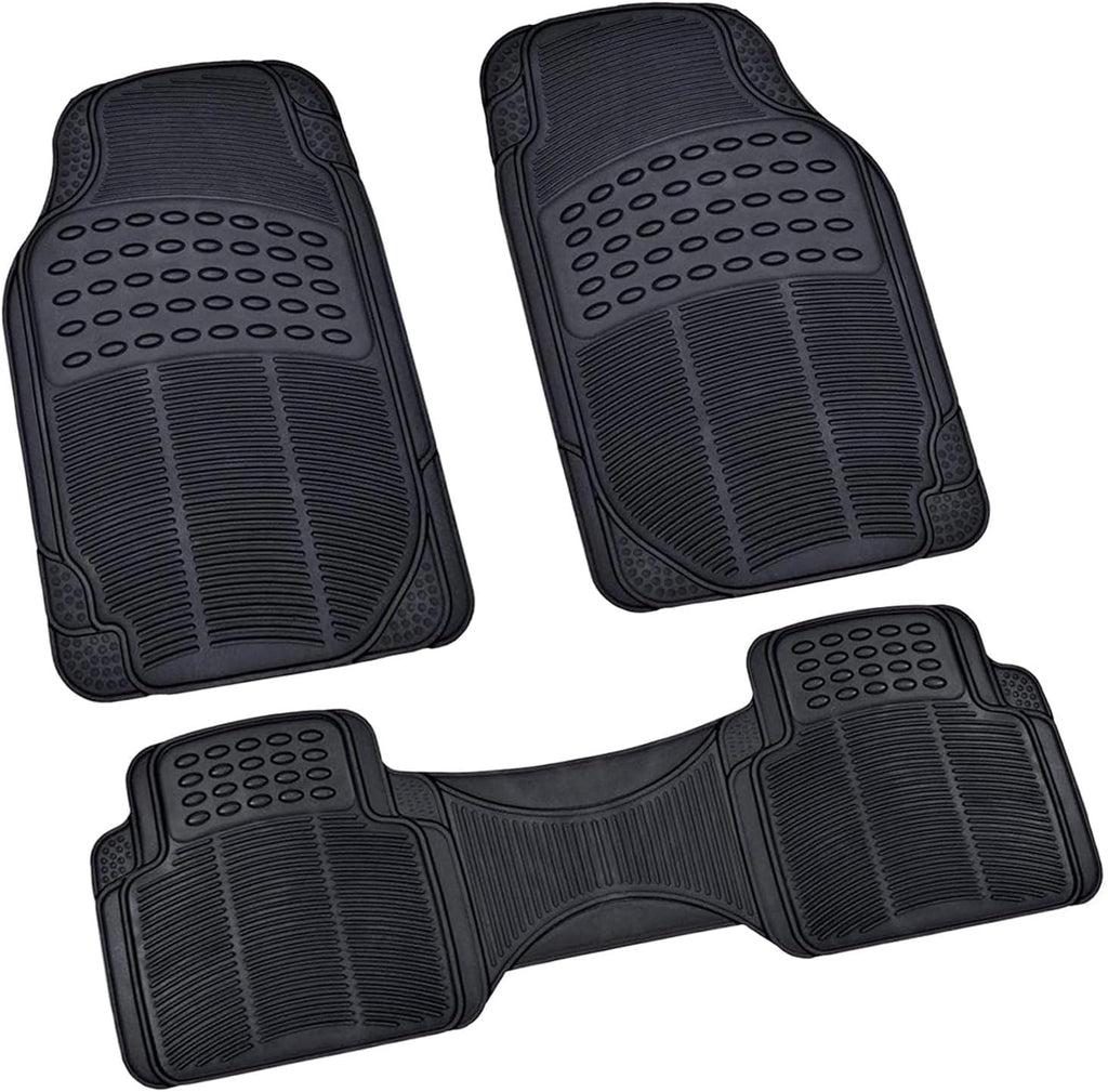 Heavy-Duty Trim-to-Fit Rubber Car Floor Mats with Air Freshener