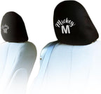 14PC Mickey Mouse Car Accessories Bundle Set | Car Seat Covers Embroidered Headrest Covers & Heavy Duty Floor Mats | Universal Fit for Cars Trucks, SUVs | Ideal for Men, Women Gift - Yupbizauto