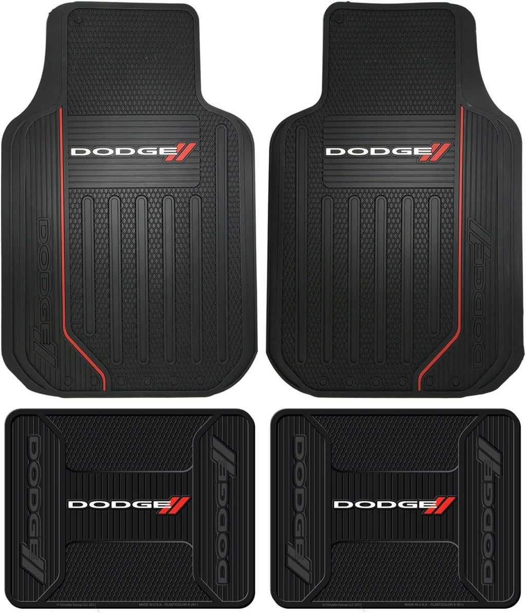Dodge Ram Elite Series Front and Rear Rubber Floor Mats - 4-Piece Set
