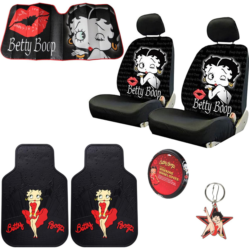 Betty Boop Timeless Seat Covers, Mats & Sunshade Bundle - image 8