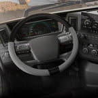 18-Inch RV & Semi Truck Faux Leather Steering Wheel Cover Bundle