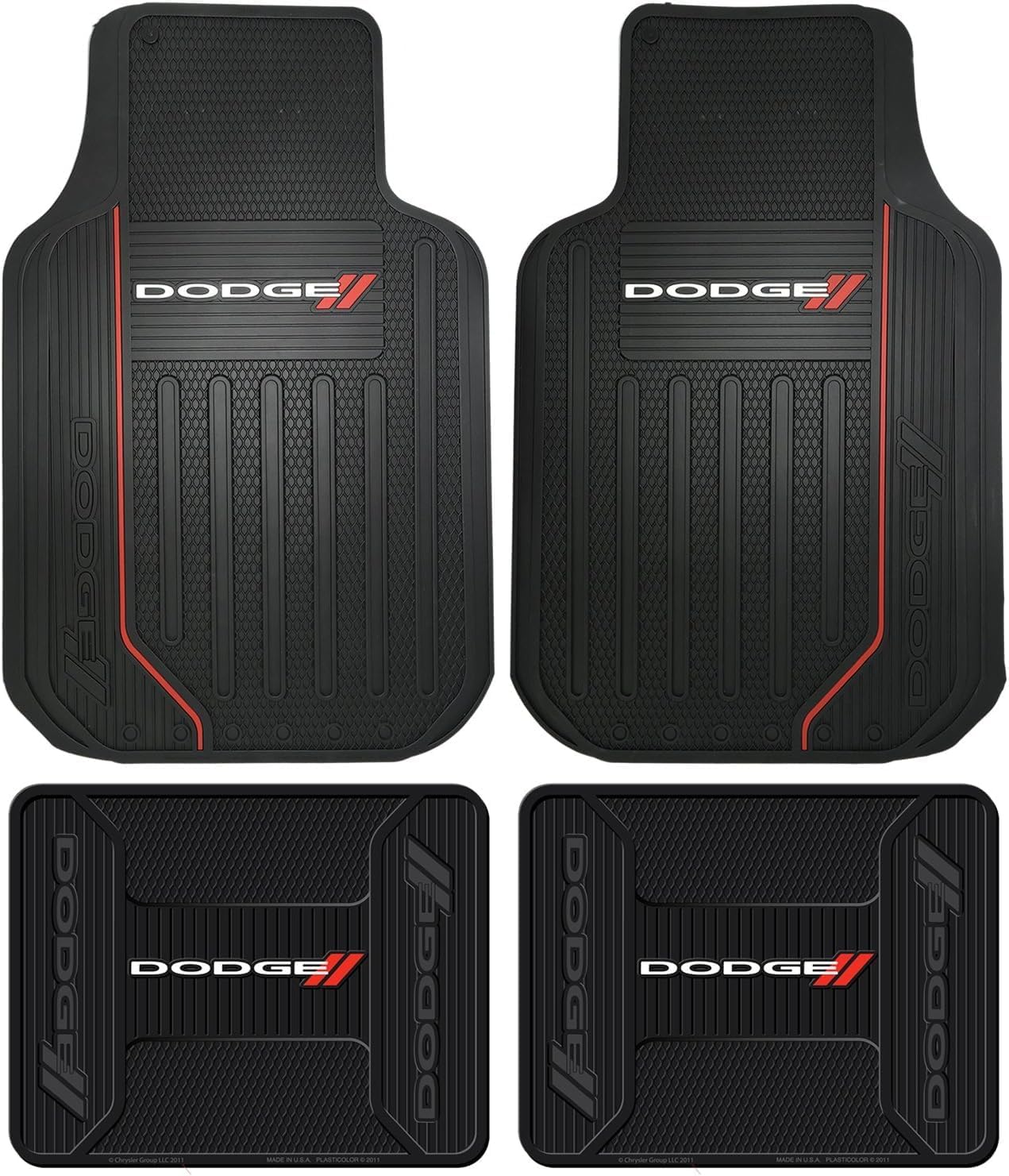 Premium Sideless Seat Cover Bundle Set with Floor Mats & Steering Wheel Cover – Compatible with Dodge Cars, Trucks, and SUVs - Yupbizauto