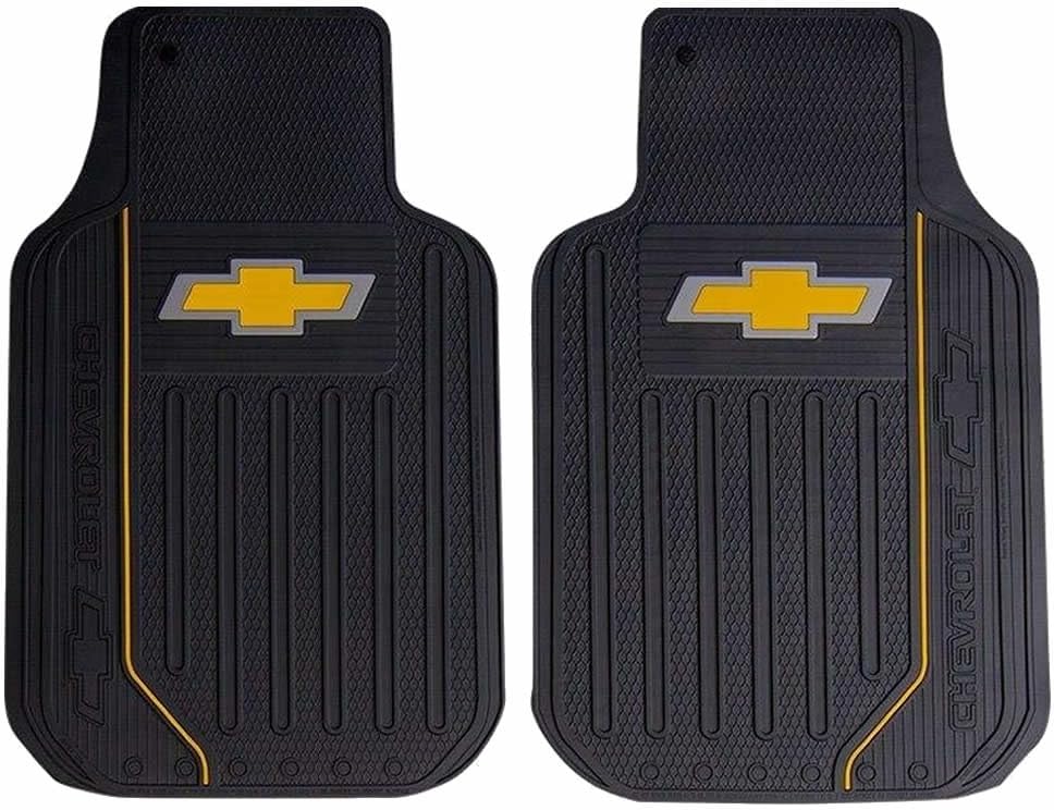 Plasticolor Chevy Bowtie Elite Front Floor Mats - Set of 2