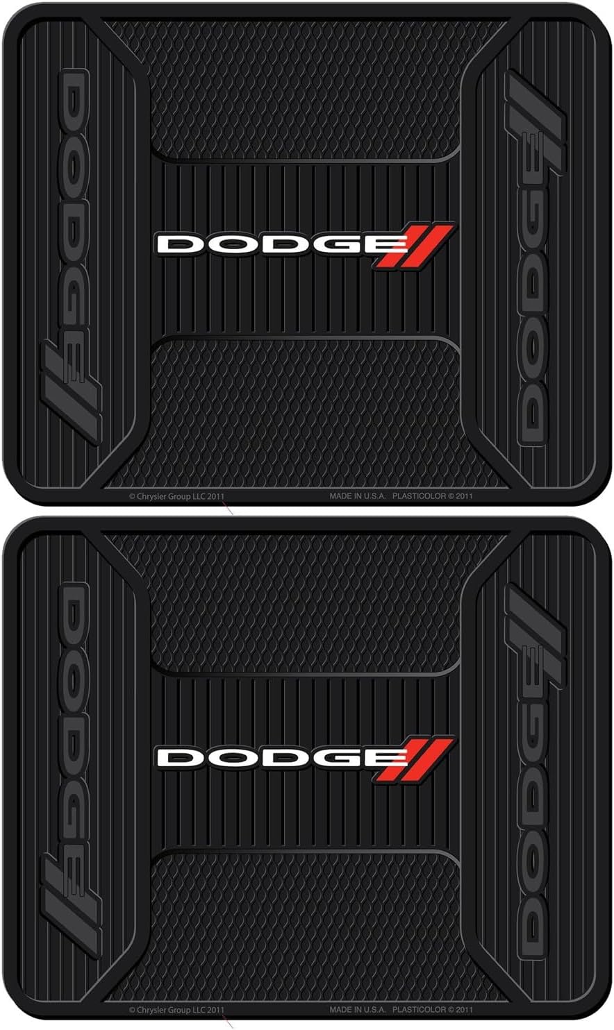 Dodge Ram Elite Series Front and Rear Rubber Floor Mats - 4-Piece Set