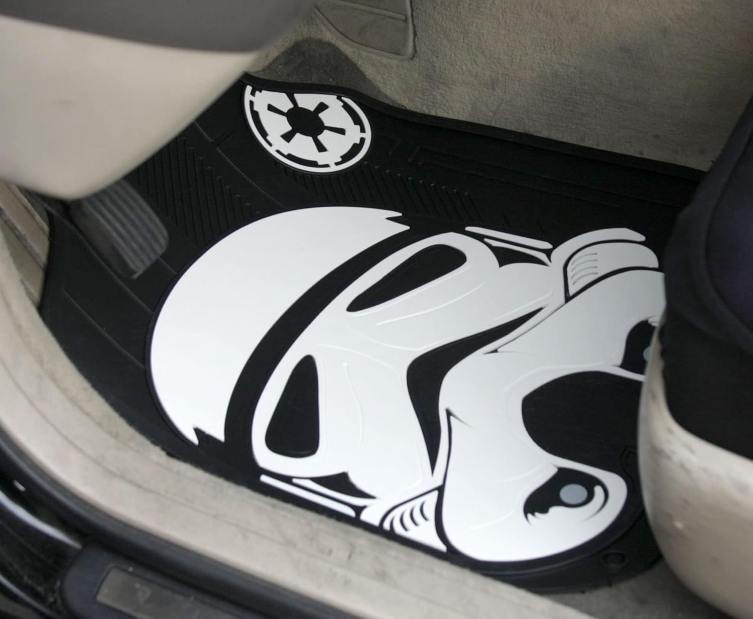 Plasticolor New Star Wars Stormtrooper Universal Size Car Truck SUV Seat Covers Floor Mat Set - Yupbizauto