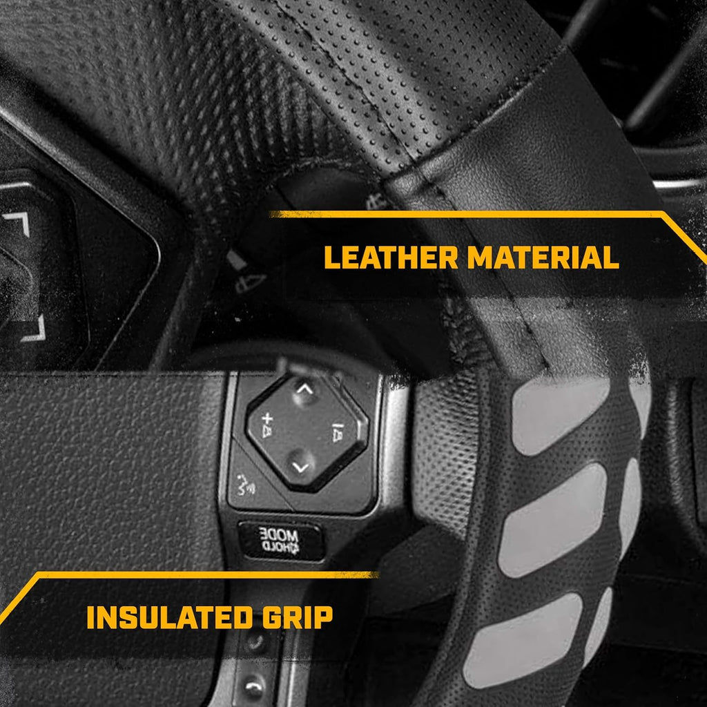 Caterpillar 15-16 Inch Semi Truck Steering Wheel Cover Bundle