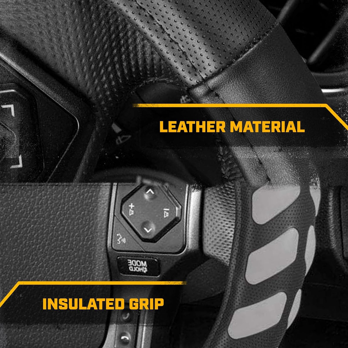 Caterpillar 15-16 Inch Semi Truck Steering Wheel Cover Bundle