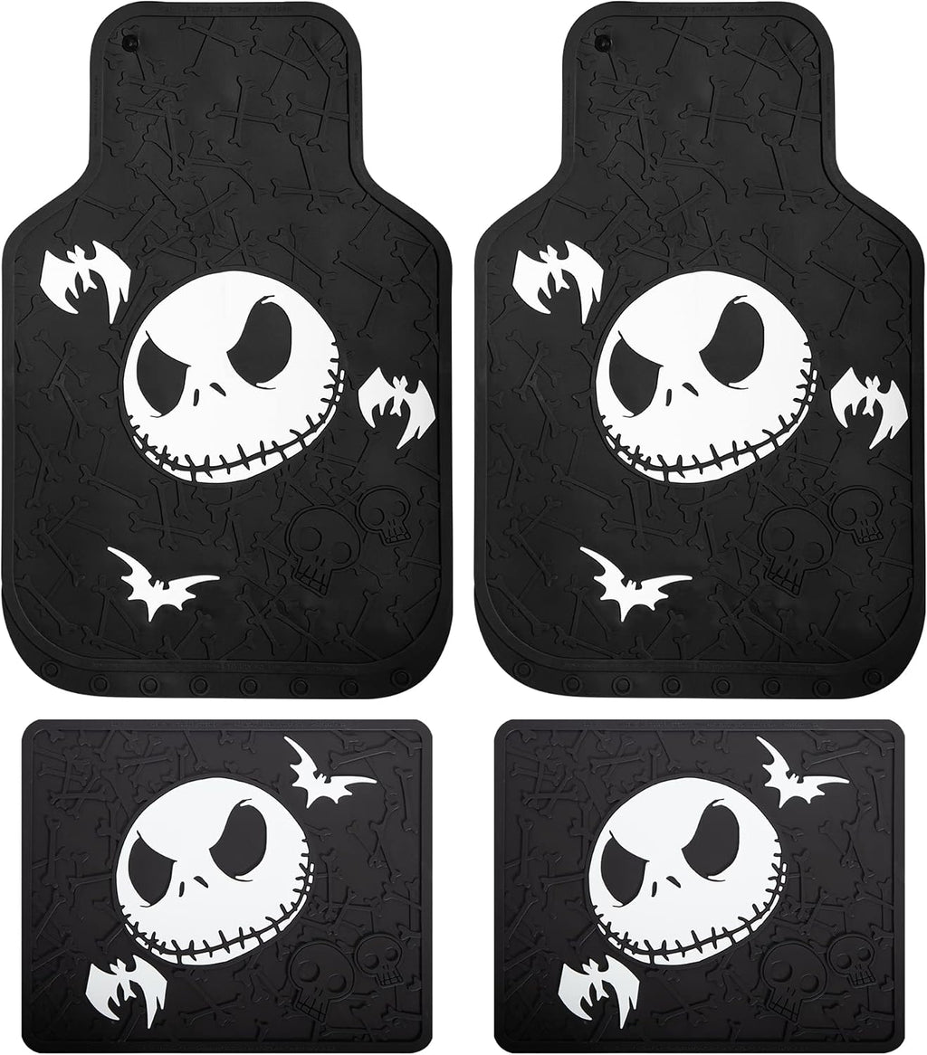 Nightmare Before Christmas Bones Rubber Floor Mats - 4-Piece Set