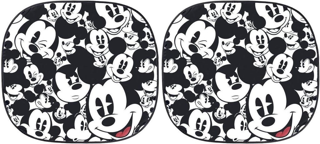Disney Mickey Expressions Sunshade and License Plate Frame Bundle