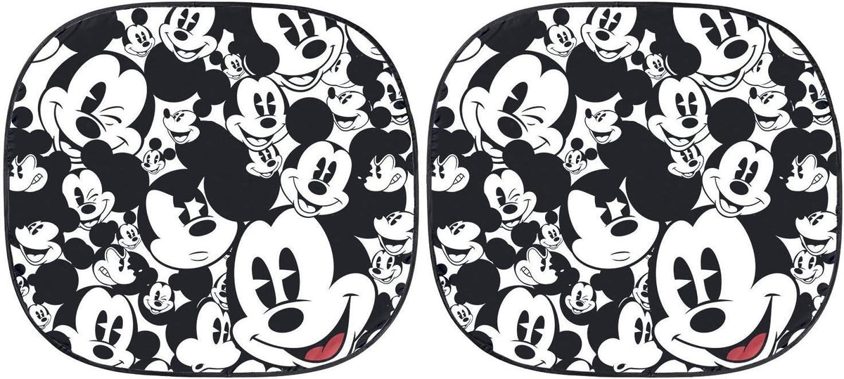 Disney Mickey Expressions Sunshade and License Plate Frame Bundle