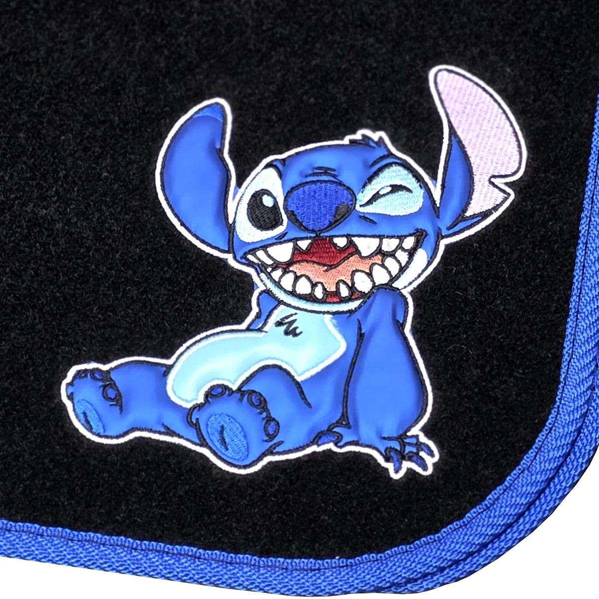Stitch floor mat embroidery detail