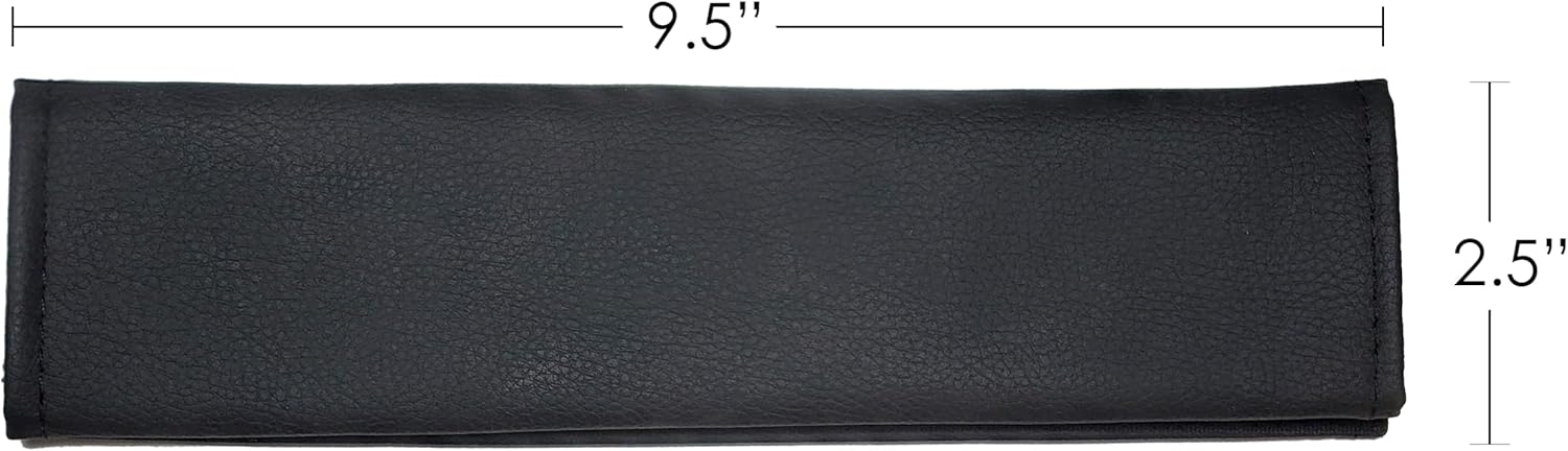 Personalized Custom Made Faux Leather Embroidered Seat Belt Cover Pad for Car, Truck, SUV – Soft & Comfortable Strap Protector Made in USA - Yupbizauto