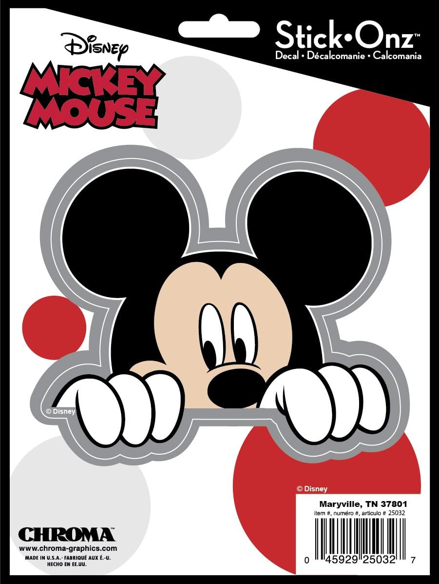 Chroma Graphics Mickey Mouse Peeking Stick-Onz Decal