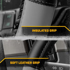 18-Inch RV & Semi Truck Faux Leather Steering Wheel Cover Bundle
