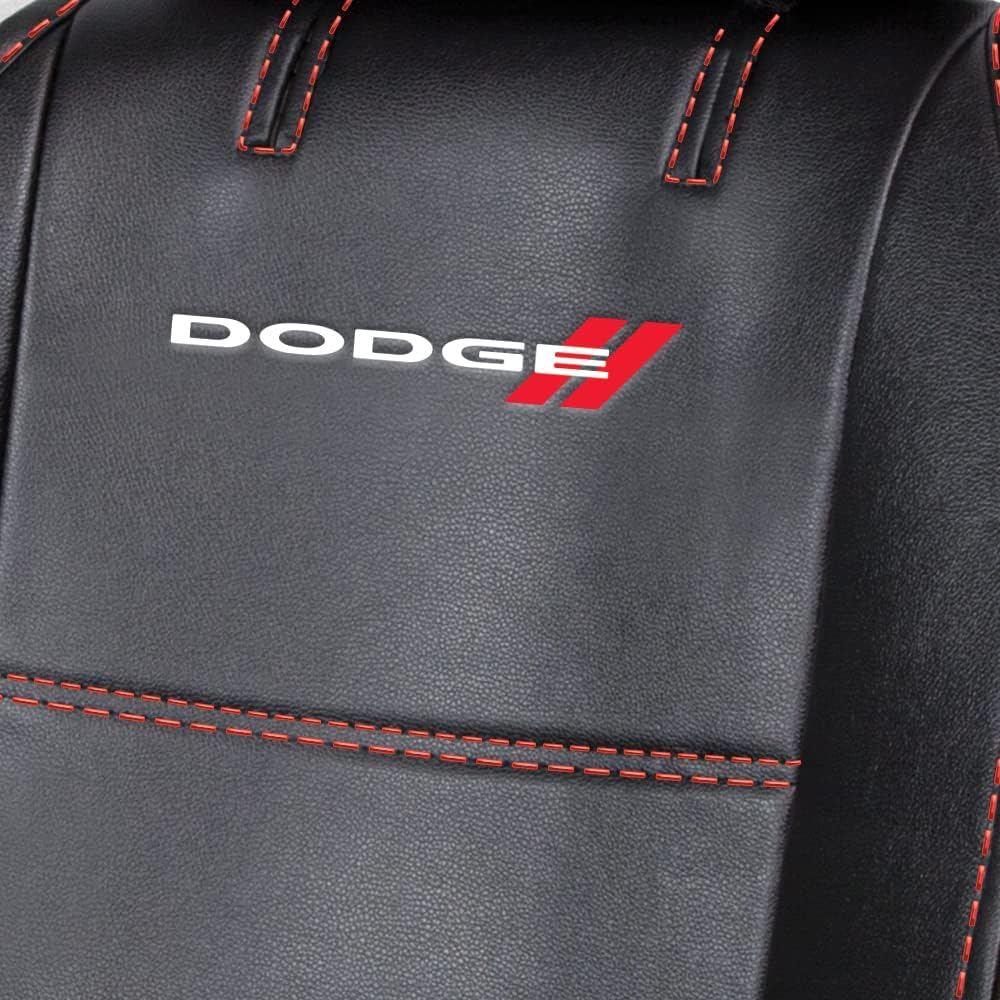 Premium Sideless Seat Cover Bundle Set with Floor Mats & Steering Wheel Cover – Compatible with Dodge Cars, Trucks, and SUVs - Yupbizauto