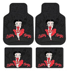 Four-piece Betty Boop New York Skyline rubber floor mat set with two front and two rear mats