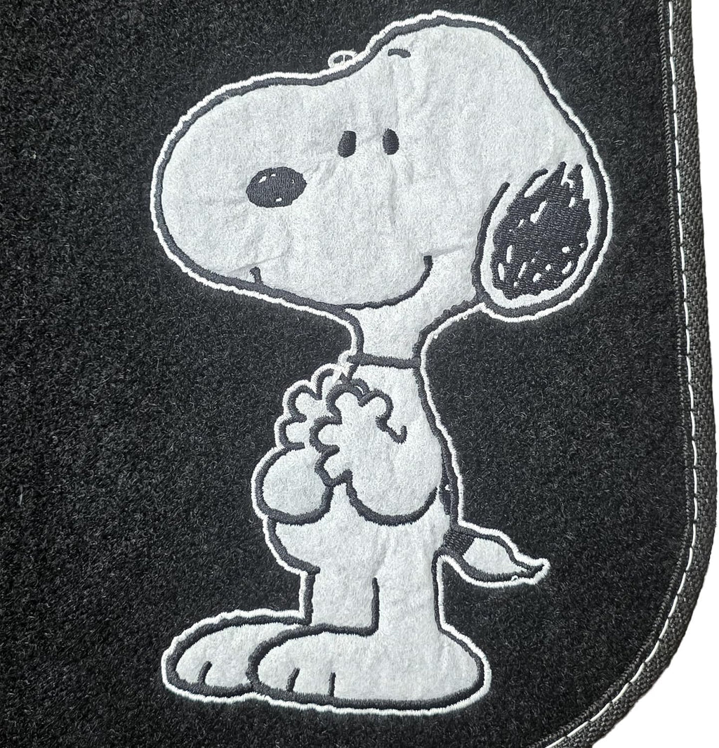 Peanuts Snoopy and Woodstock Carpet Car Floor Mats with Air Freshener - 5-Piece Set