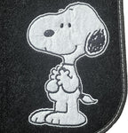 Peanuts Snoopy and Woodstock Carpet Car Floor Mats with Air Freshener - 5-Piece Set