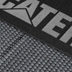 Caterpillar Car Truck Seat Covers for Front Seats Set - Black and Grey Automotive Seat Covers Bundle with Air Freshener - Yupbizauto