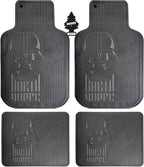 Star Wars Darth Vader Rubber Floor Mats with Air Freshener - 5-Piece Set