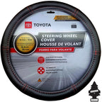 Plasticolor Toyota Steering Wheel Cover & Air Freshener Bundle, 2 Pieces