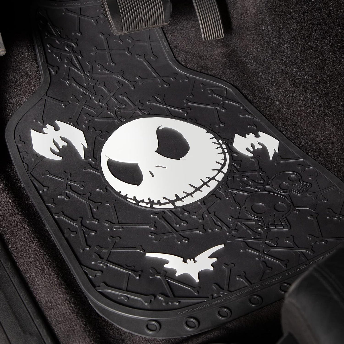 Nightmare Before Christmas Bones Rubber Floor Mats - 4-Piece Set
