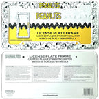Snoopy Expression License Plate Frame 2 Pack Bundle with Little Tree Air Freshener – Plasticolor Peanuts Snoopy Design, Universal Fit Standard Car Plate Frames, Plastic - Yupbizauto