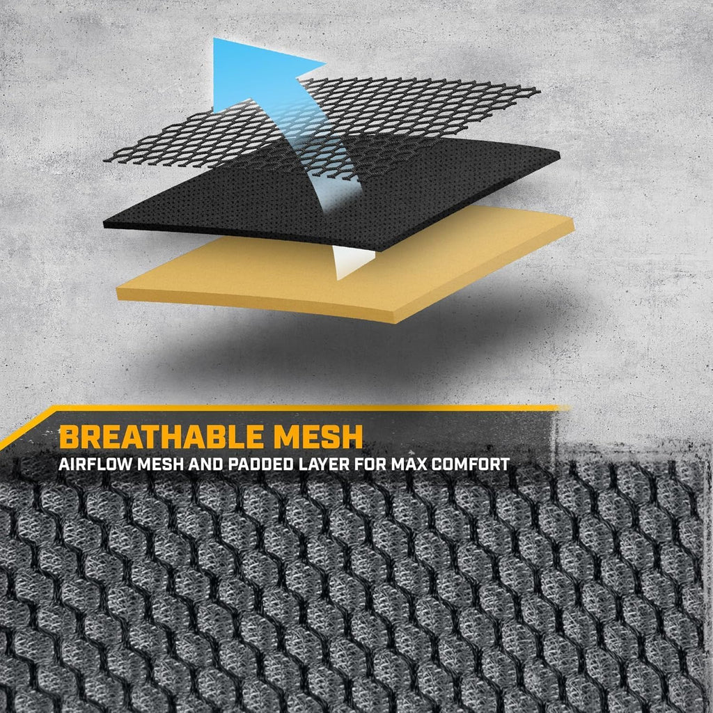 Caterpillar big-rig black mesh seat-cover set product view