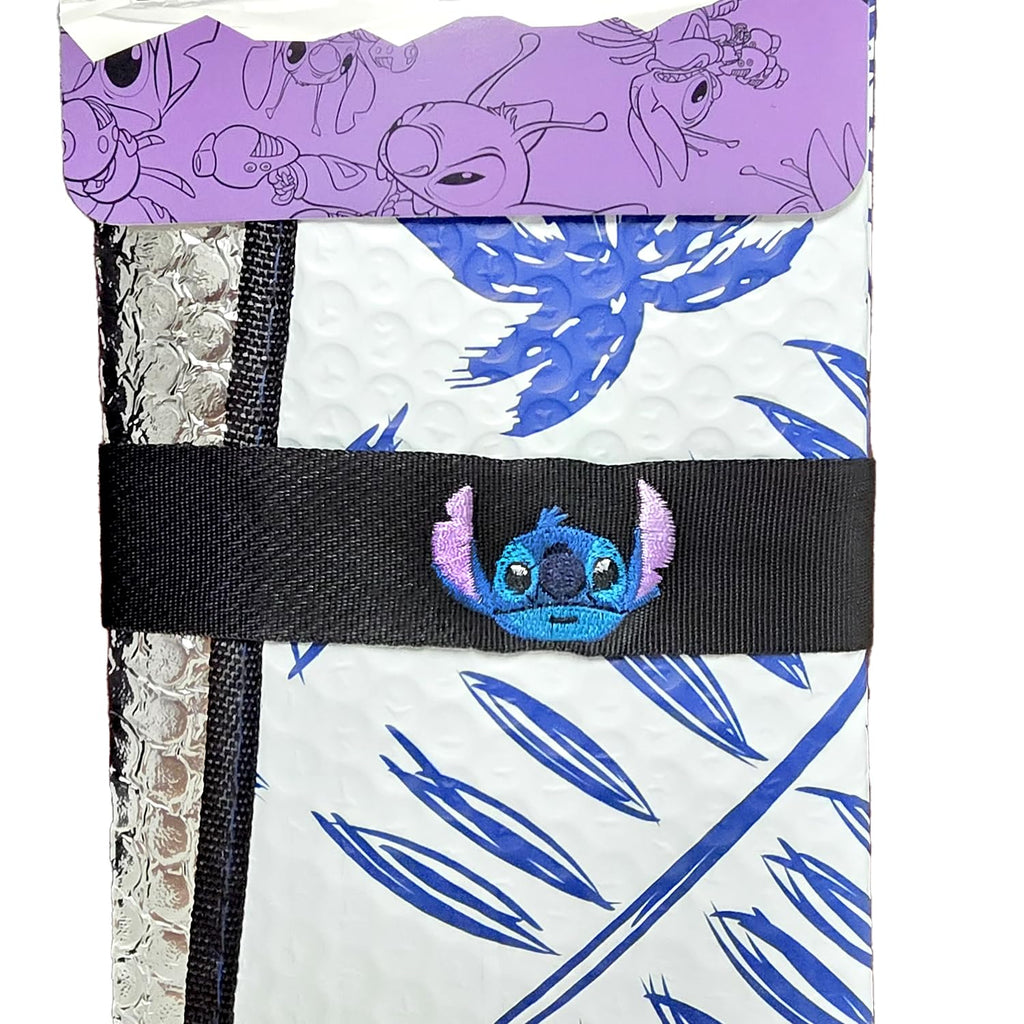 Stitch blue hibiscus sunshade folded