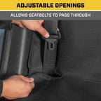 Caterpillar Waterproof Rear Bench Seat Cover for Car Truck, SUV Black Heavy-Duty Water-Resistant Protection with Air Freshener Bundle Durable Auto Interior Accessories - Yupbizauto