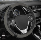 Yupbizauto Faux Leather Steering Wheel Cover with Air Freshener Set