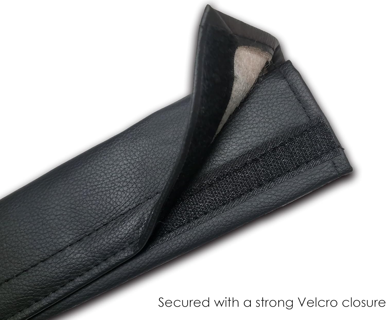 Personalized Custom Made Faux Leather Embroidered Seat Belt Cover Pad for Car, Truck, SUV – Soft & Comfortable Strap Protector Made in USA - Yupbizauto