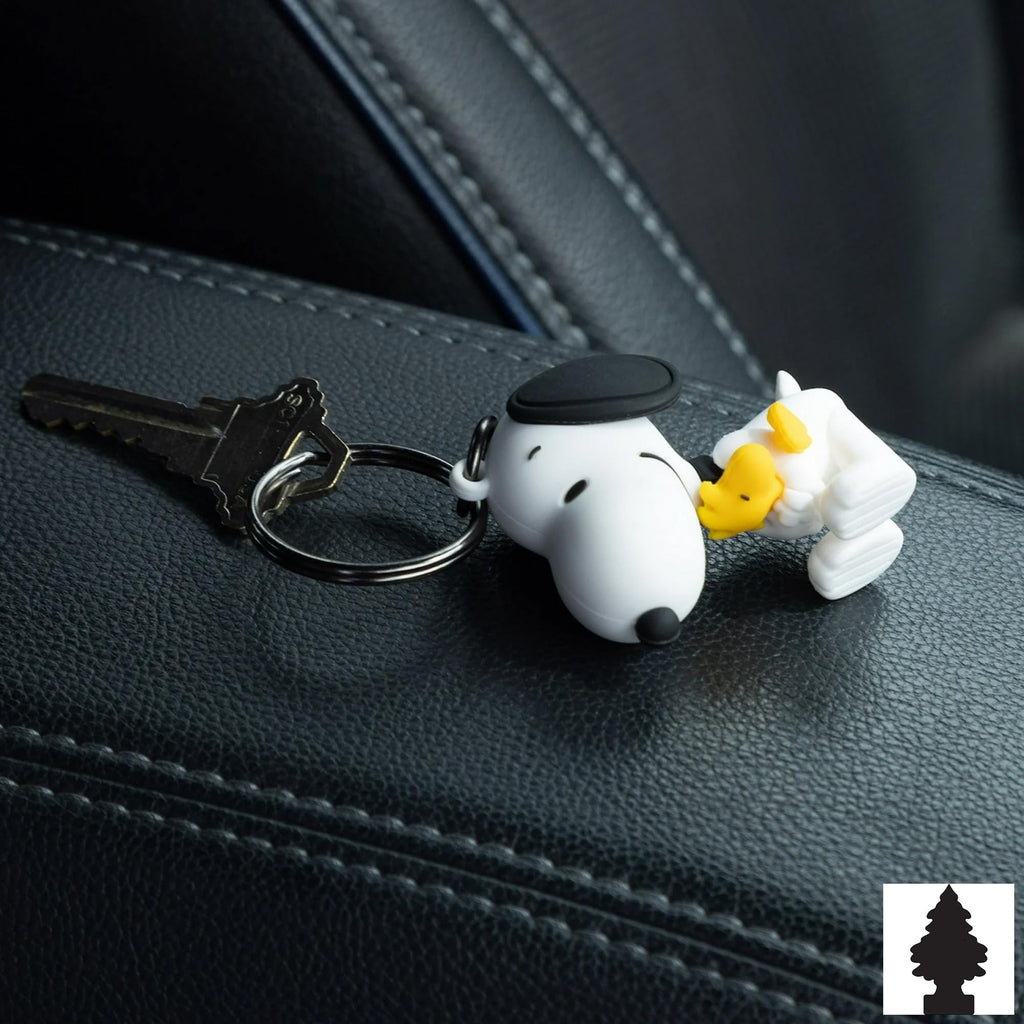 Official Peanuts Snoopy 5-Piece Car Set – Sunshade, Frames & Keychain