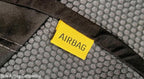 Caterpillar Car Truck Seat Covers for Front Seats Set - Black and Grey Automotive Seat Covers Bundle with Air Freshener - Yupbizauto