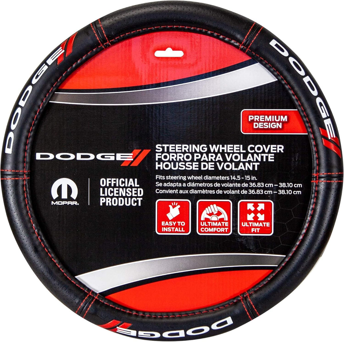Plasticolor Steering Wheel Cover Compatible with Dodge with Air Freshener