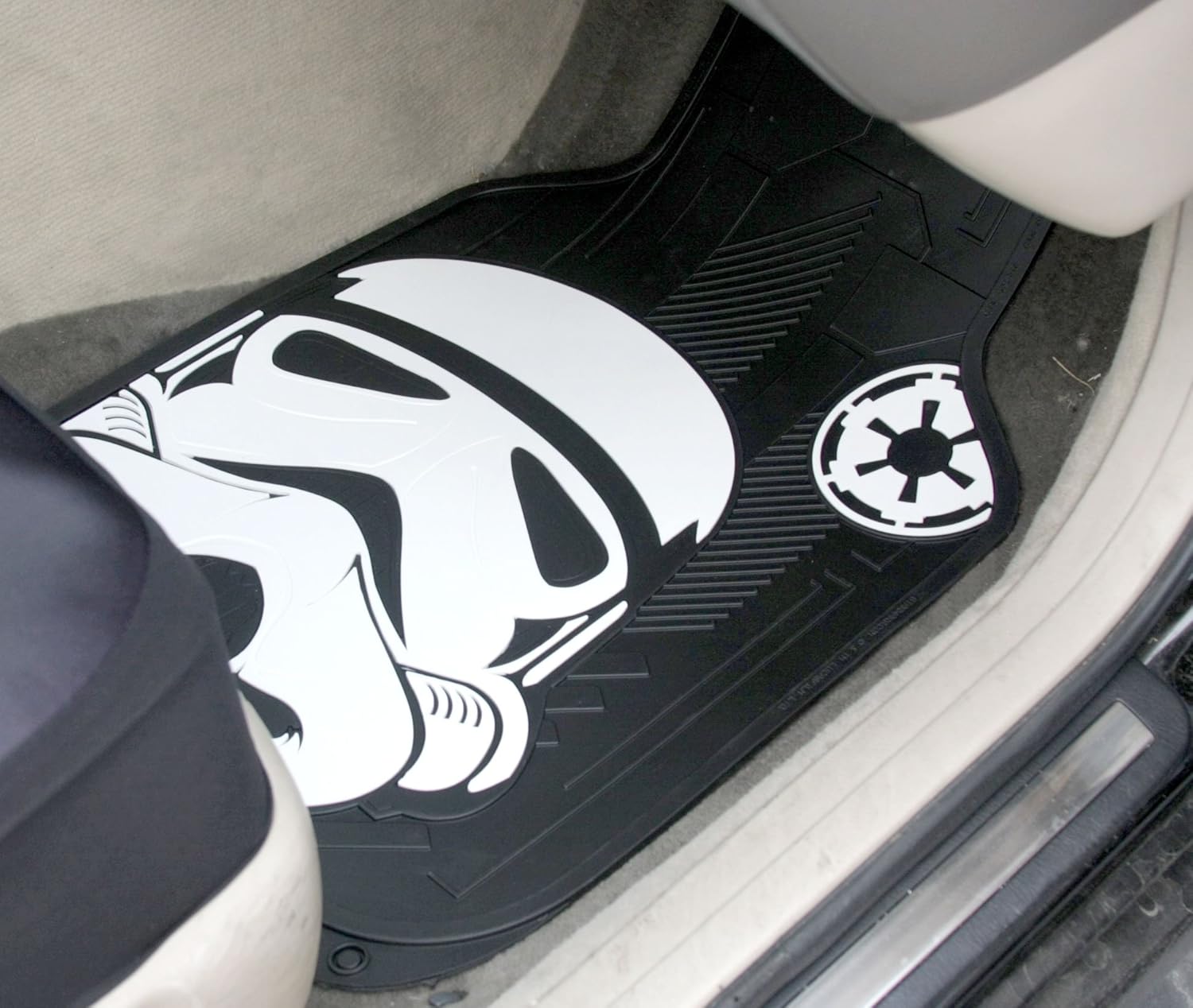 New Plasticolor Star Wars Stormtrooper Car Truck SUV Seat Covers Floor Mat Set with Air Freshener - Yupbizauto