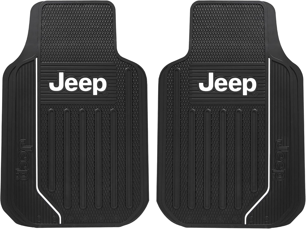 Plasticolor Jeep Elite 4-Piece Front and Rear Floor Mat Kit
