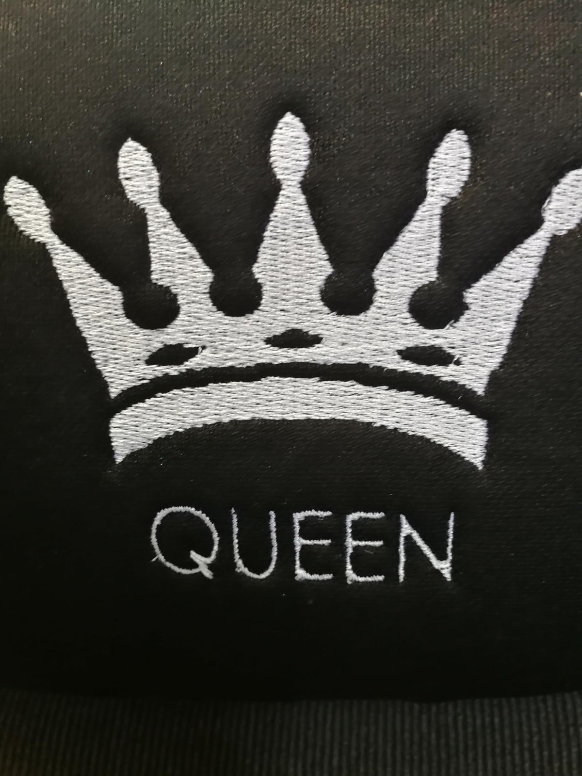 Queen Crown Headrest Cover & Personalized Seat Belt Pad Set