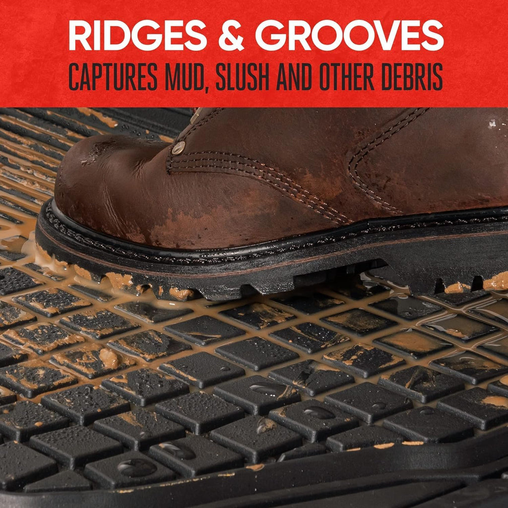 Motor Trend Heavy-Duty Mazda Rubber Floor Mats with Air Freshener - 2-Piece Set