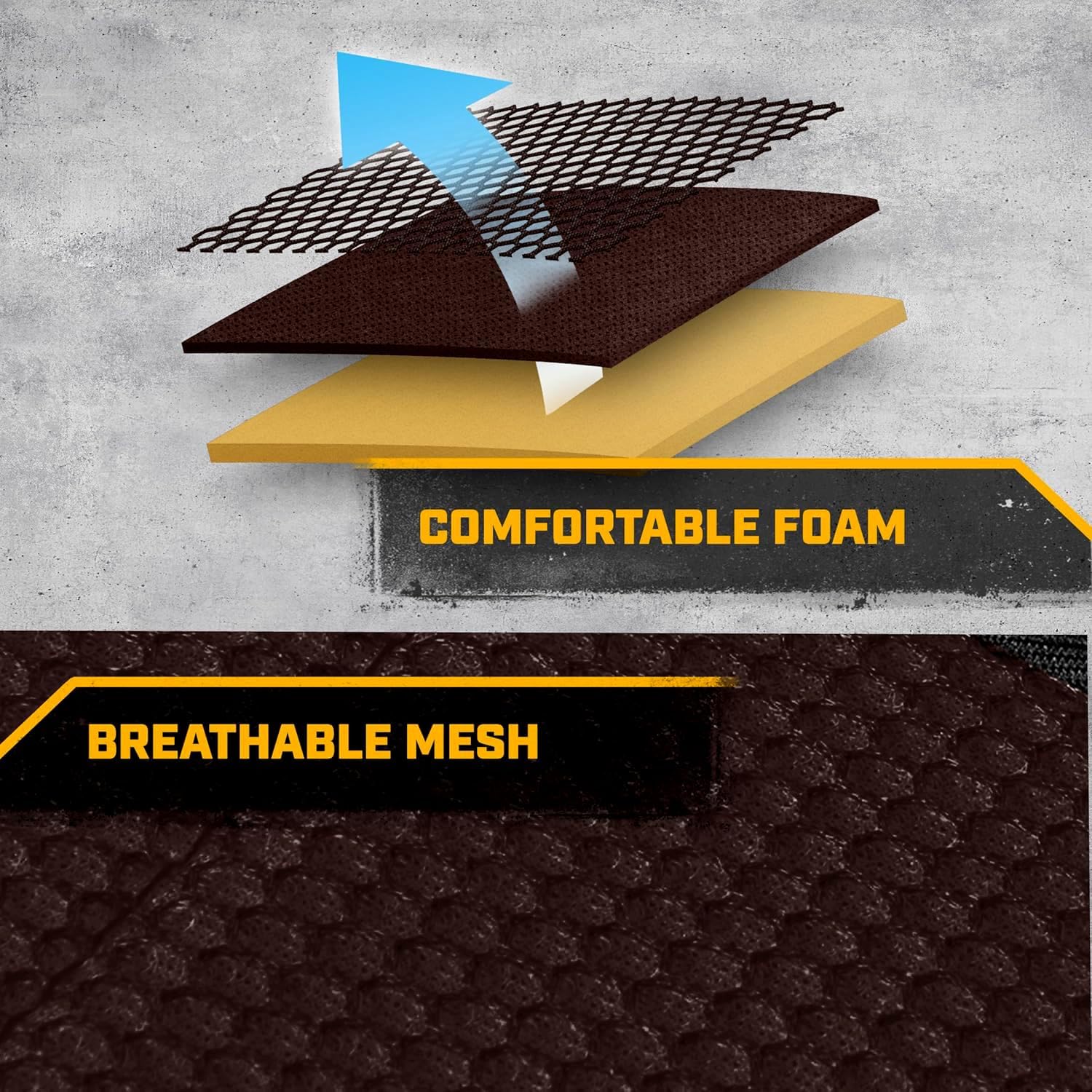 Caterpillar Car Truck Seat Covers for Front Seats Set - Black and Dark Brown Automotive Seat Covers Bundle with Air Freshener - Yupbizauto