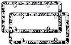 Pair of Disney Nightmare Before Christmas Jack Skellington Plastic License Plate Frame - Yupbizauto